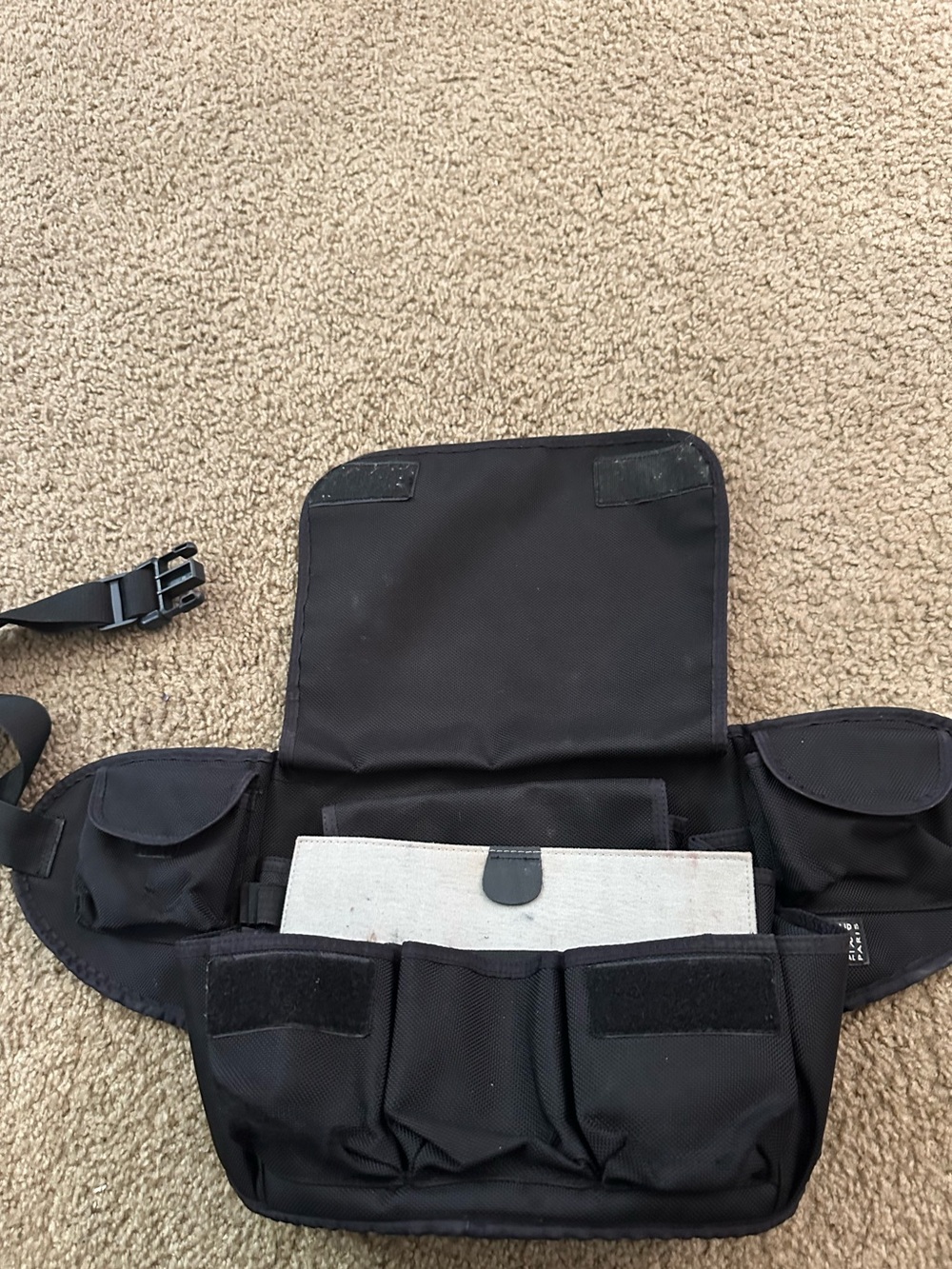 MOVING SALE: Make Up For Ever bag- Touch up smock & makeup bag with belt